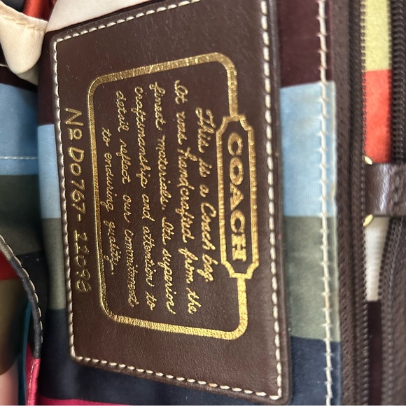 Coach Signature Brown Tote Bag - Picture 2 of 7